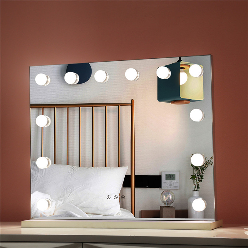 Chambre éclairage vertical LED miroir maquillage réglable ampoule maquillage table de maquillage hollywoodienne miroir